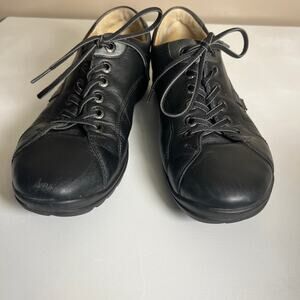 Hartjes XS black leather lace up comfort shoes 7.5